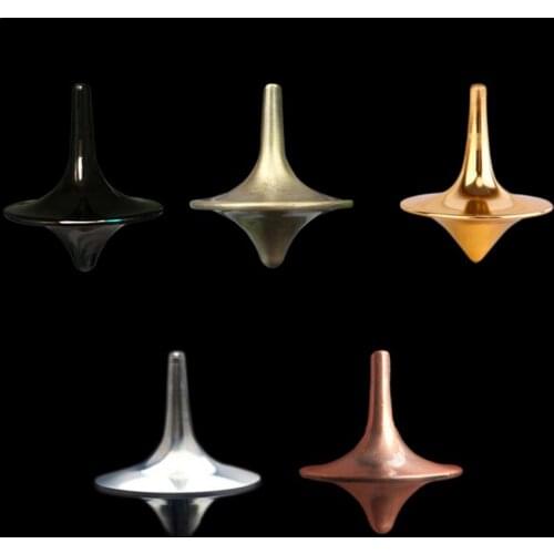 Zinc Alloy Spinning Top From Inception Totem Movie Children Toys With Metal Box And Dice Spinning Top Gyro Creative Gifts Toy