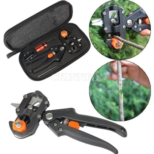 DHL 50PCS Garden Fruit Tree Pruning Shears Scissor Grafting Cutting Tool Pruner Tree Grafting Tools(Color:Black)