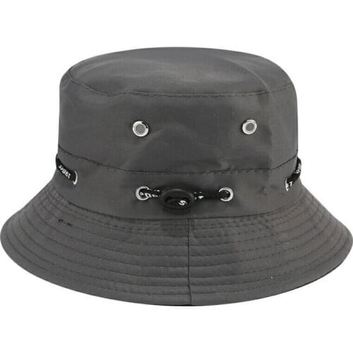 Men Women Summer Outdoor Sport Vent Holes Fishing Fisherman Cowboy Foldable Sun Hat Flat Wide Brim Sunscreen Bucket Cap R70