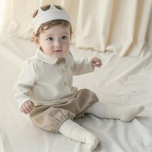 Spanish Toddler Boys Suits Kids Clothes Sets for Wedding Formal Party Baby Boy Long Sleeve Top+Shorts Pants 2Pcs Outfits Korean