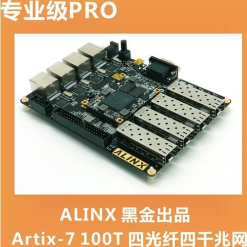 Alinx XILINX A7 FPGA Black Gold Development Board ARTIX-7 fiber Optic Ethernet AX7101