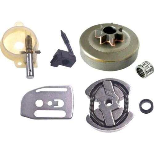 Oil Pump Oiler Gear Clutch Drum Kit For HUSQVARNA 41 136 137 142 141 Chainsaw Bar Plate Clutch Bearing 2021