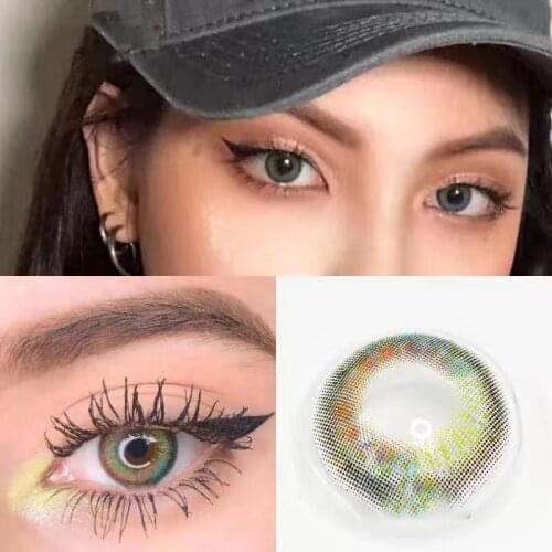 Contact Lenses Popular Natural European And American Style Large And Small Diameter Mrs.H-menghuancaijinaid