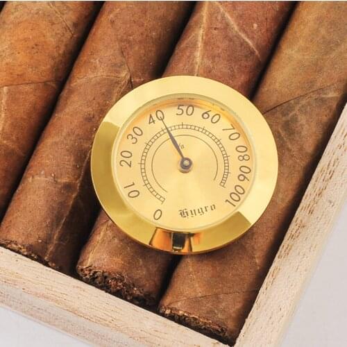 Mosaic Hygrometer 38m Moisture Meters Cigar Accessories Tobacco Pointer Hygrometer for Humidor Smoking Humidity Sensitive Gauge