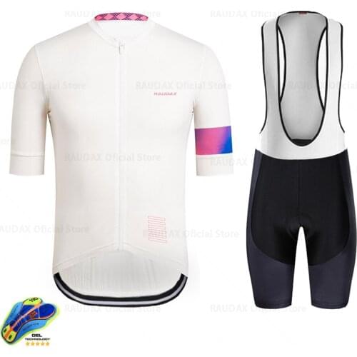 2021 New Team Raudax Cycling Jersey Summer Anti-UV Cycling Jersey Breathable Racing Sport Mtb Bicycle Jersey Cycling Clothing