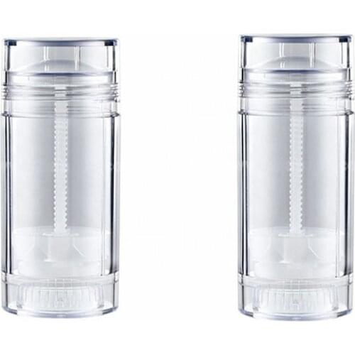 5pcs 30g 30ml 1oz Empty Transparent Clear Round Plastic Deodorant Stick Containers Lip Balm Tubes for cosmetic