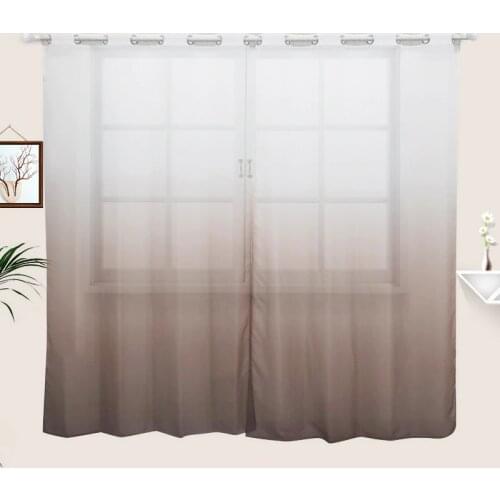 Fly Rainbow Nordic Curtains for the Living Room Bedroom 3D Printed Gradual Change Door Modern Home Window Voile Curtain Cortinas