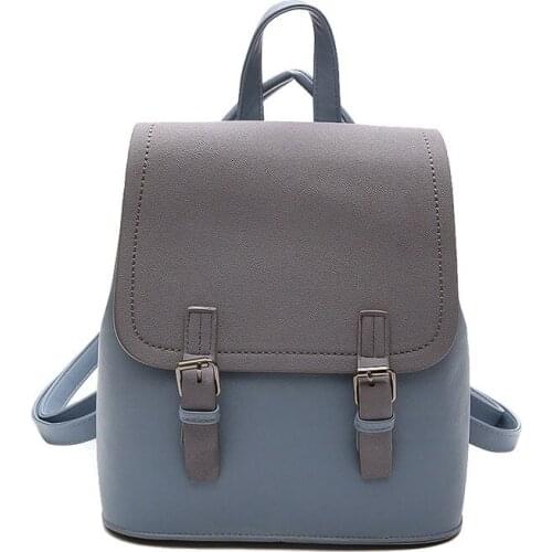 PU Ladies Leather School Bags Women Backpacks Teenage Girls Book Bags Fashion Lady Business Bags Women Laptop Shoulder Backpack