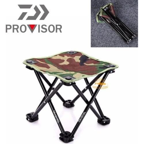 2020 DAIWA New Outdoor Travel Fishing Camping Picnic Beach Stool Camouflage Canvas High Grade Portable Folding Chair