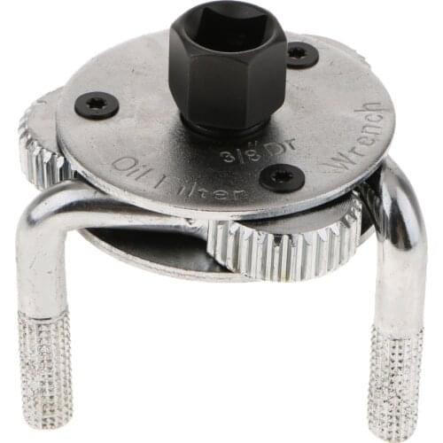 3 Jaws Flat Foot 2 Ways Oil Filter Wrench Spanner Remover Adjustable Tool for Auto Car Universal 69-130mm Range