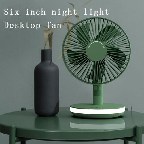 Air Cooler Fan Mini Desktop Fan With Night Light Rechargeable Lightweight Portable Desktop Fan 2000mah Chargeable#dg4