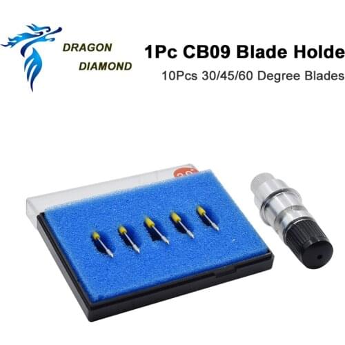 Vinyl sticker Cutting Machine 1pcs CB09 blade holder 10PCS CB09 60 degree plotter blades for vinyl cutter plotter machine parts