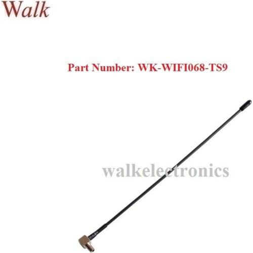 Omni directional 5dBi high gain TS9 male right angle 2.4GHz WIFI aerial flexible zigbee bluetooth whip ts9 antenna