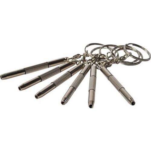 1/10pcs Portable Eyeglass Screwdriver 3in1 Sunglass Watch Repair Kit With Keychai Kit Tool Dropshipping