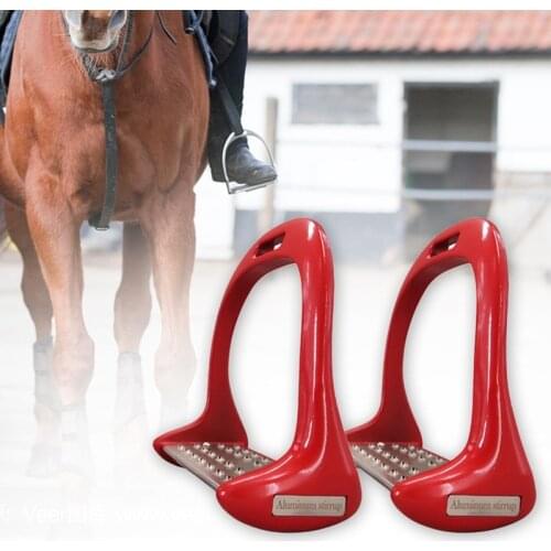 1 Pair Equipment Thickened Anti Slip Treads Pedal Outdoor Sports Riding Equestrian Safety Horse Stirrups Durable Aluminium Alloy