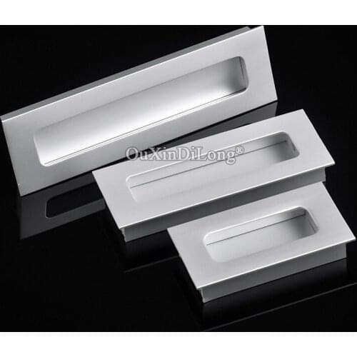 10PCS Brand New European Recessed Furniture Sliding Door Handles Hidden Invisible Cupboard Wardrobe Cabinet Pulls Handles&Knobs
