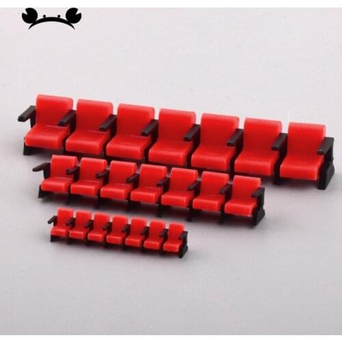 20 sets model cinema chairs 1/50 1/75 1/100 scale architecture model seats for movie scenery