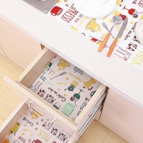 50%HOTOilproof Table Mat Drawer Liner Wardrobe Cupboard Cover Anti-dust Waterproof Pad