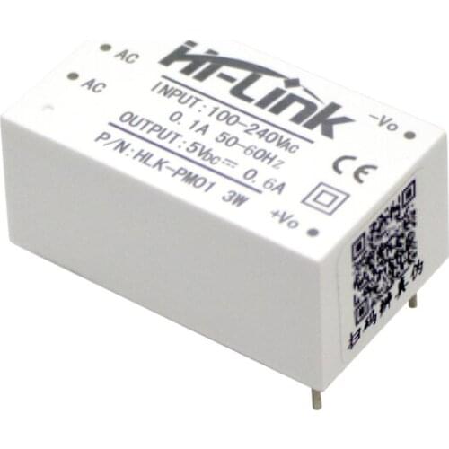 Free shipping new Hi-Link ac dc 5v 3w power module HLK-PM01 white color