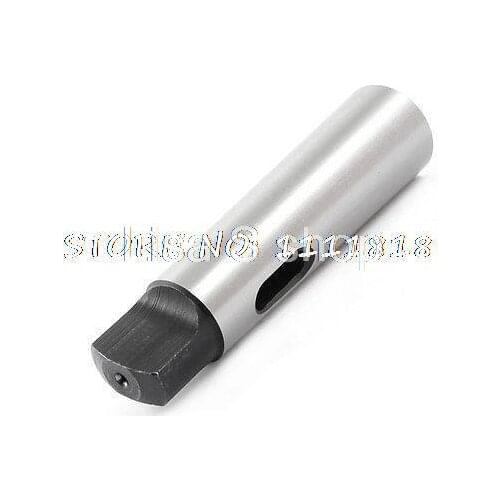 Drill Machine 127mm 5" Long MT2 to MT4 Morse Taper Sleeve Silver Tone