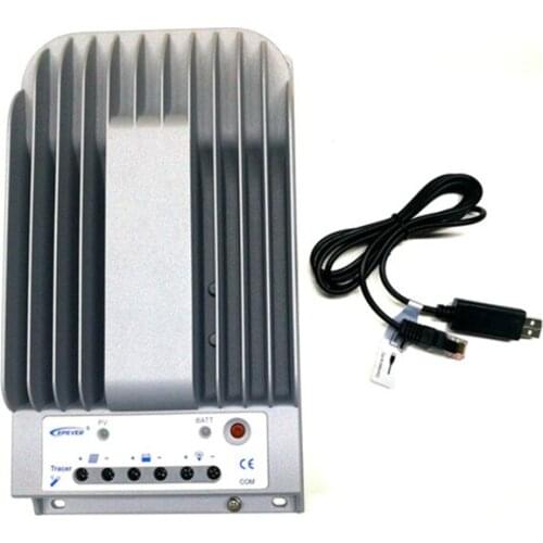 EPever 30A MPPT Solar charge controller new Tracer3215BN PV Controller with RS485 communication cable