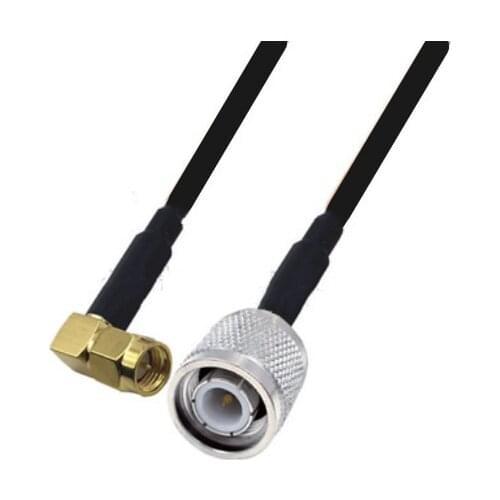 RG174 Cable SMA Male Right Angle to TNC Male Extension Coax Jumper Pigtail WIFI Router Antenna RF Coaxial Cable