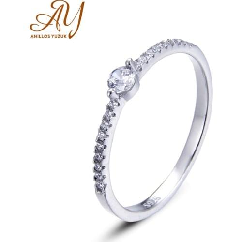 Anillos Yuzuk Classic 925 Sterling Silver Created Moissanite Gemstone Wedding Engagement Diamonds Ring Fine Jewelry Wholesale