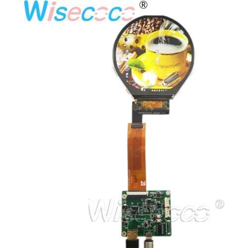 3.4 Inch Circular Display Round Screen 800×800 231PPI RGB TFT LCD 39 Pins MIPI USB Driver Controller Board
