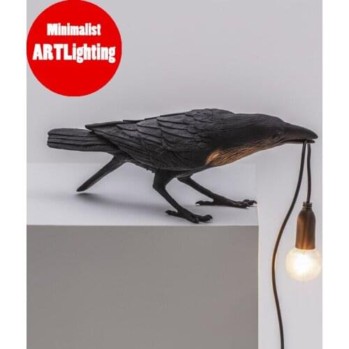Crow Lamp Lucky Bird Table Lamp Living Room Deco Bedroom Lamps Bedside Lamp Lights Home Decor Wall Light Fixtures