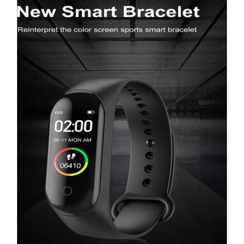 Multifunction Hot Sale M4 Smart Band Wristband Blood Smart Bracelet Heart Rate Fitness Tracker Blood Pressure Monitor Pedometer
