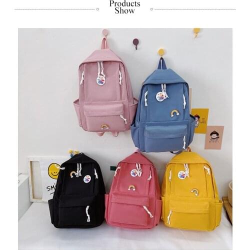Grade 1-3 Nylon Children School Bags Casual Kid Schoolbag Cartoon Primary School Backpack for Boys Girls Backpack Cute Bookbag