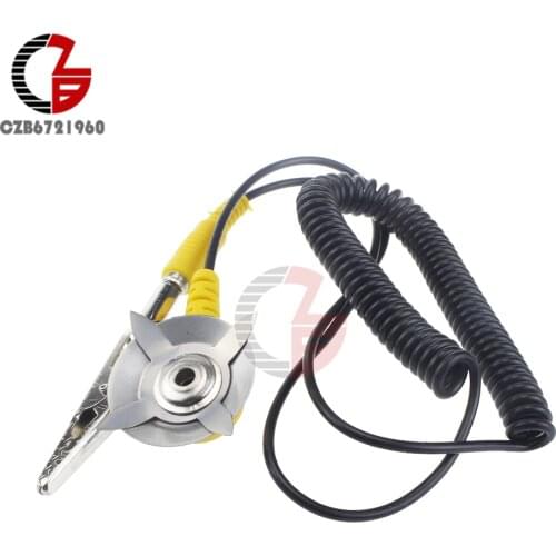 NEW Anti-Static Coil Cable Anti Static ESD Mats Grounding Prevent Static 50cm Cable