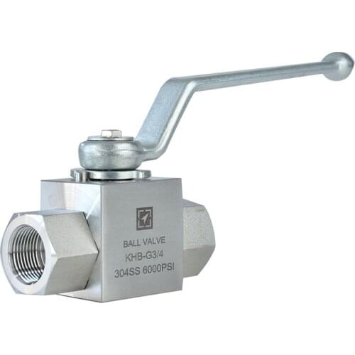 1/8" 1/4" 1/2" 1" 2" High Pressure Ball Valve KHB-G Stainless Steel Internal Thread Corrosion Resistant Hydraulic Ball Valve