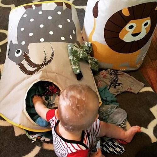 INS series folding laundry basketd dirty clothes storage basket of toy environmental protection material for kids