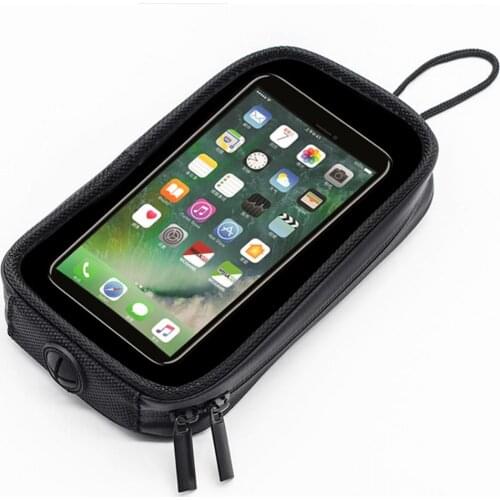 Universal Motorcycle Fuel Tank Bag Magnetic Fuel Tank Transparent Bag Mobile Phone Bag Oil Bag With 7Pcs Strong Magnets