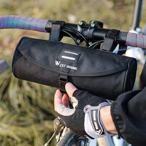 Bicycle front large-capacity storage bag Front Handlebar Rainproof Saddle Shoulder MTB Road Bag Front Frame Top Tube bike Pouch