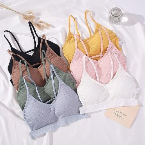 Women Sexy Crop Tops Bra Tube Top Female Streetwear Sleeveless Seamless Sports Bra Crop Camis Top Tee Bandeau Top Basic Tank