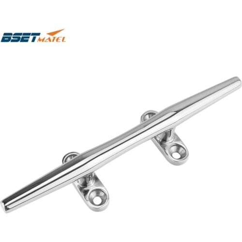 10 inch Marine Grade stainless steel 316 heavy duty hollow open base Cleat bollard Boat Dock Deck Rope Cleat marine Accessories