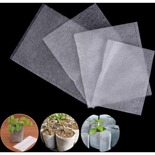 100PCS Seedling Plants Nursery Bags Organic Grow Bags Fabric Planting Bags