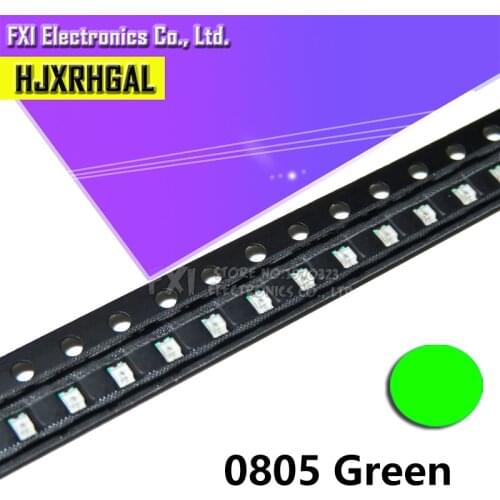 100pcs Green 0805 SMD LED diodes light Hot sale