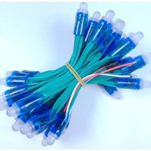 1000pcs 12mm WS2811 Full Color LED Pixel Light Module DC 5V input IP68 waterproof RGB color 2811 IC Digital LED christmas Light