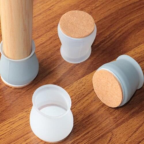 16pcs Silicon Furniture Leg Protection Cover Table Feet Pad Floor Protector For Chair Leg Floor Protection Anti-slip Table Legs