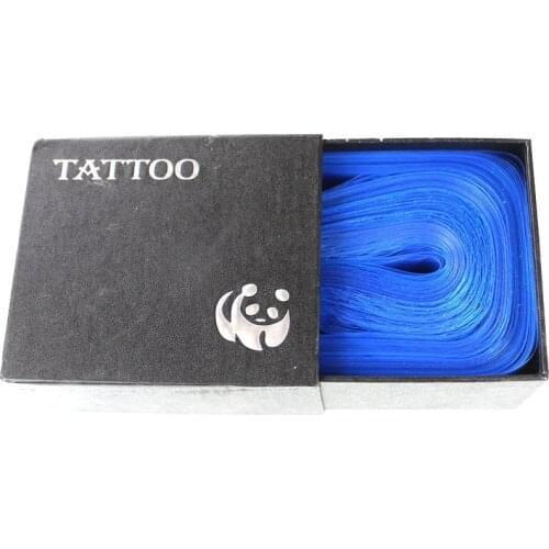 200pcs Professional Blue Safety Disposable Plastic Tattoo Clip Cord Sleeves Tattoo Clip Cord Covers Bags Tattoo Accessories