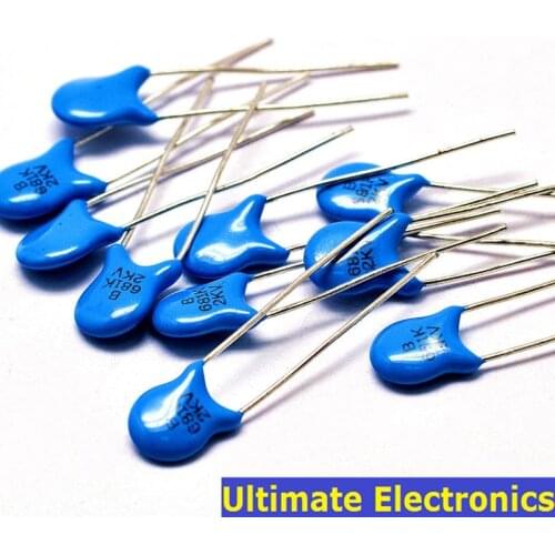 20pcs 680pF 681 2KV 0.68nF 2000V High Voltage Ceramic Disc Capacitor