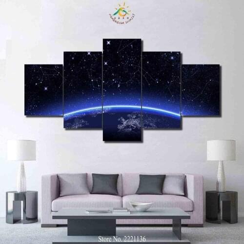 3-4-5 Pieces Constellation line Planet Large Canvas Art Wall Pictures Canvas Prints Artwork Decoration Wall Pictures