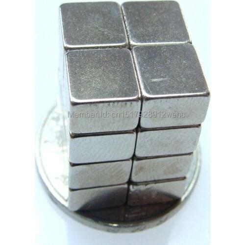 50PCS 10*10*5MM pull force 3KG strong power small sintered neodymium ndfeb permanent rare earth magnet fasterners