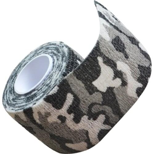 8 Rolls Snow Camouflage Stretch Bandage Self Adhesive Camping Hunting Gun Camera Wrap Camouflage Tape