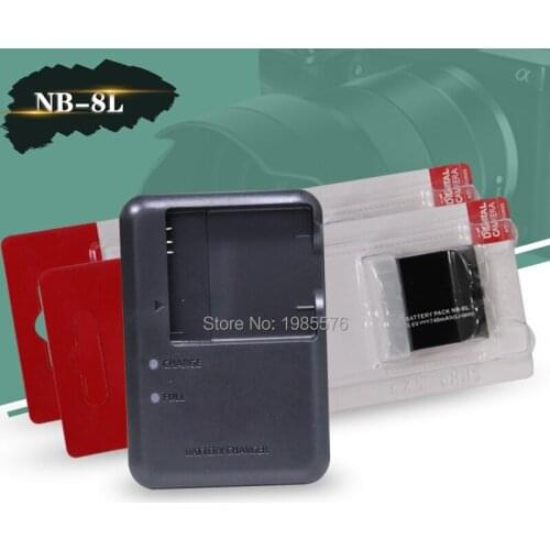 2pcs NB-8L Battery NB 8L 8L NB8L Batteries For Canon PowerShot A3300 A3200 A3100 A3000 With Digital Camera CB-2LAE charger