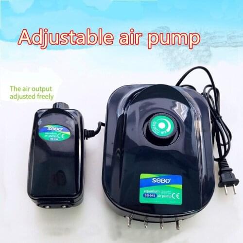 Aquarium fish tank oxygen pump ultra-quiet fish tank air pump small household 220V fish farming adjustable aerator oxygen pump