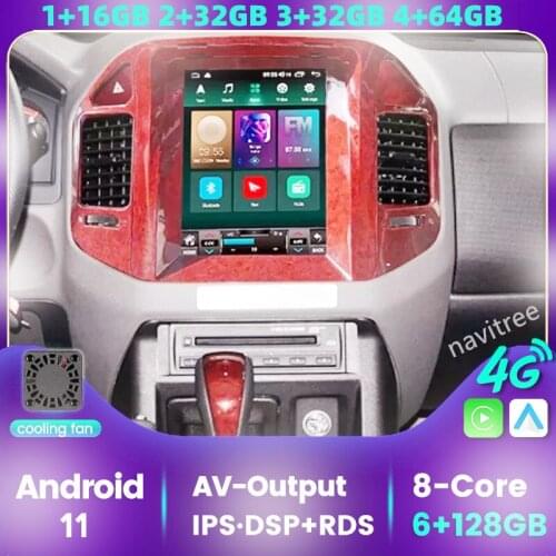 Carplay 9.7" Vertical Screen Tesla Android 10.0 Car Radio For Mitsubishi Pajero V73 V77 V68 V75 2004-2011 Car Player Stereo GPS